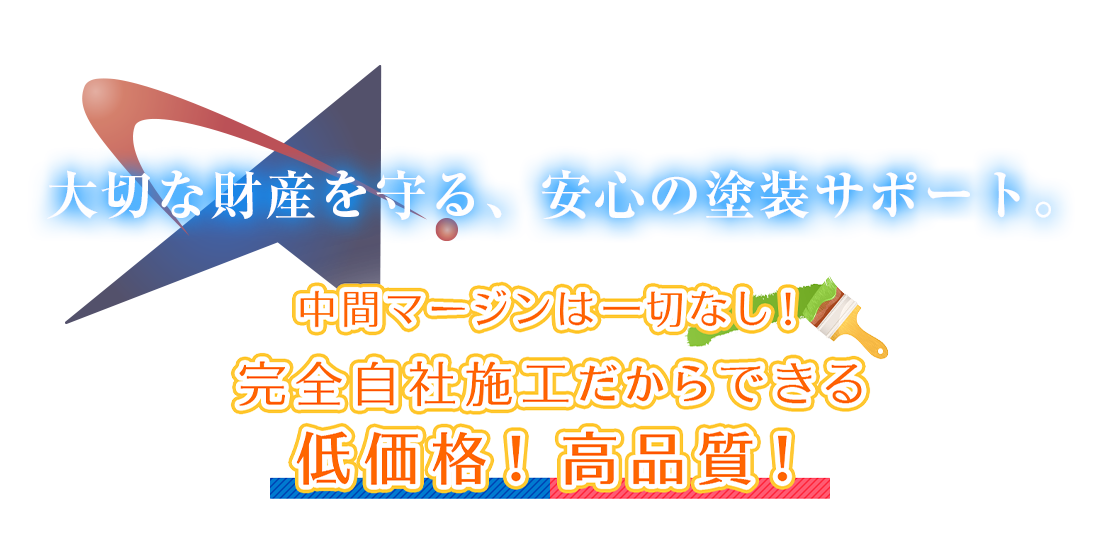 大切な財産を守る、安心の塗装サポート。